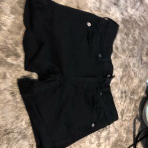 American eagle black shorts